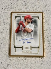 2024 TOPPS DEFINITIVE TREA TURNER GOLD FRAMED AUTO /30 ON CARD PHILLIES DCFA-TT