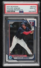 2024 Bowman Chrome Prospects Walker Jenkins #BCP-43 PSA 10 GEM MT q2s