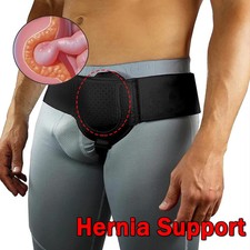 Men Inguinal Hernia Belt Post Surgery Support Truss Groin Adjustable Strap Band.