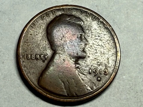 1913-S Lincoln wheat cent. AG. #g2