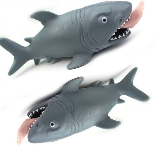  Man-eating Shark Toy Scary Prank Wacky Toys Squeezing Toys Stress Relief Toy - Zdjęcie 3 z 3