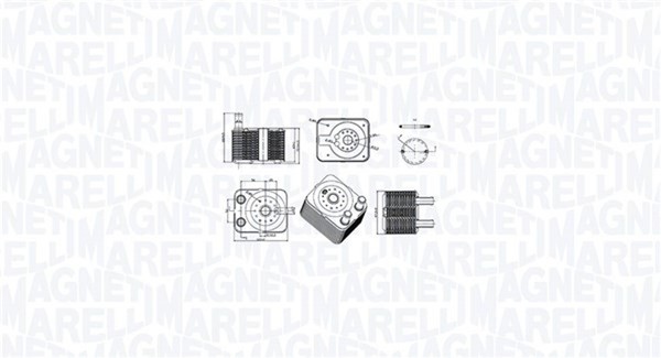 Magneti Marelli ÖLküHler MotoröL 350300003100 Aluminium FüR VW Passat B6 Variant-image