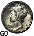 1939 Mercury Dime, FULL Split Bands, Solid Gem BU++, FSB ** Super Sharp