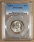 1951-S WASHINGTON QUARTER NGC MS64 797953
