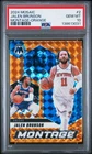 2024 PANINI MOSAIC MONTAGE ORANGE #2 JALEN BRUNSON 35/49 PSA 10