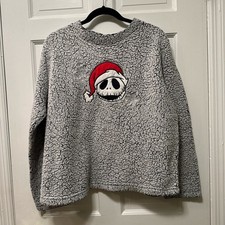 Disney The Nightmare Before Christmas Sherpa Sleep Top Size Large