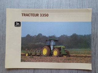 PROSPECTUS BROCHURE TRACTEUR JOHN DEERE 3350