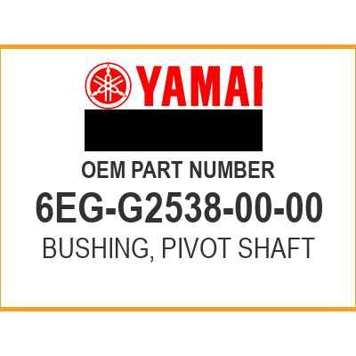 Yamaha SS BY - 10-6EG425380000 - BUSHING, PI 6EG-G2538-00-00 OEM NEW