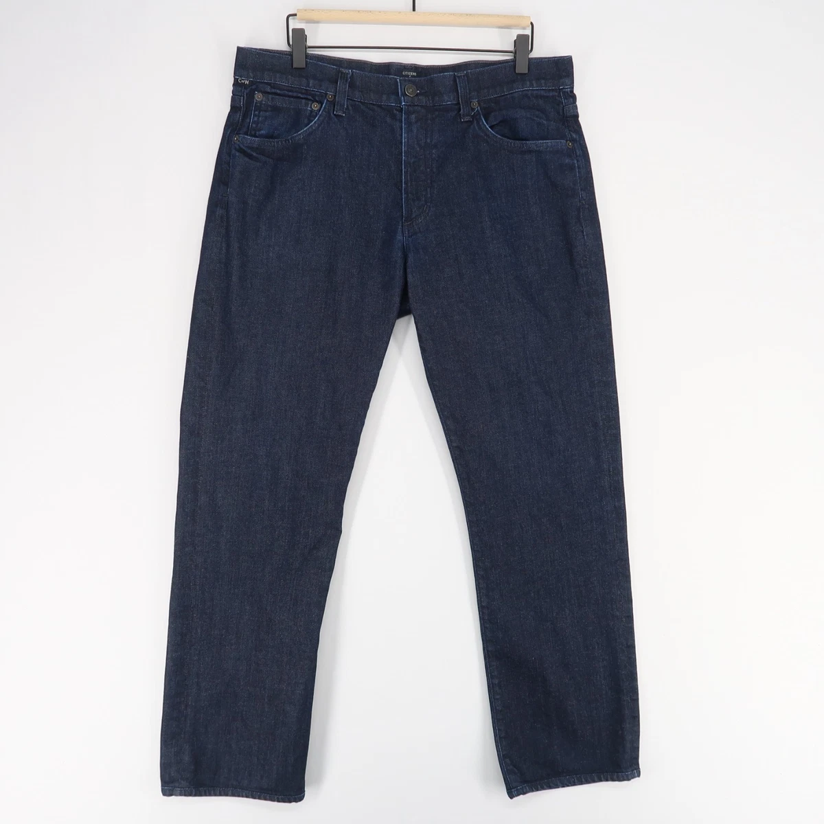 Heren jeans regular fit, stretch jeans, heren hoge taille, straight cut