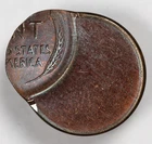 1c Wheat 70% Off Center US Mint Error Lincoln Cent Coin Nice Toning E12