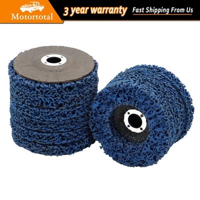 10 Pcs 4'' Poly Strip Disc Wheel Paint Rust Removal Clean For Angle Grinder US