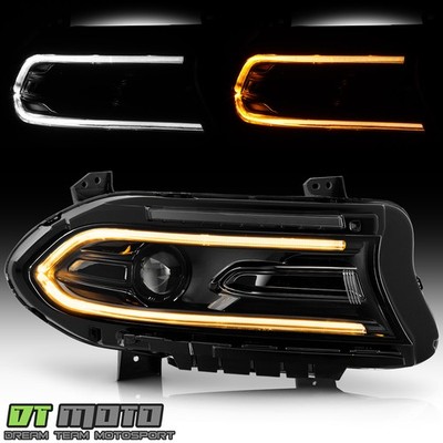 Facelift For 2022-2023 Dodge Charger Halogen LED Switchback Headlight Passenger