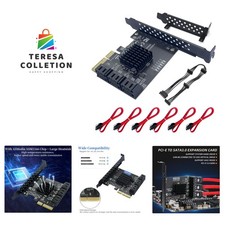6Gbps PCIe SATA Expansion Card with 6 Cables - Ideal for Upgrading Systems