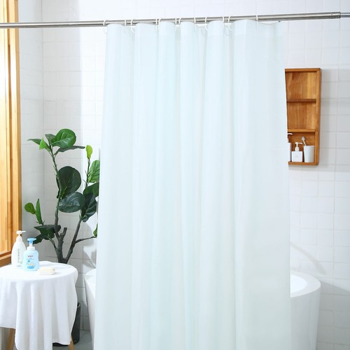 Cortina de Ducha PVC/PEVA Impermeable Extra Largo Cortinas de Baño con Ganchos Anillo - Imagen 34 de 34