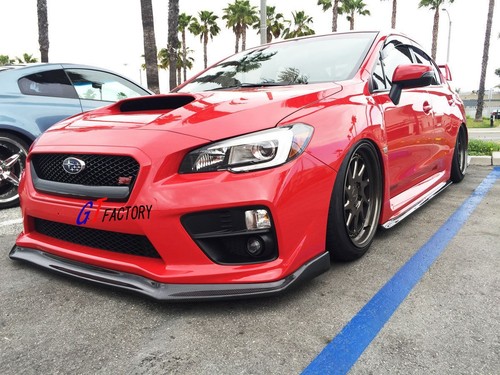 CARBON FRONT LIP SPOILER CS STYLE FOR SUBARU WRX & WRX STI PRE FACELIFT ONLY - Picture 2 of 4