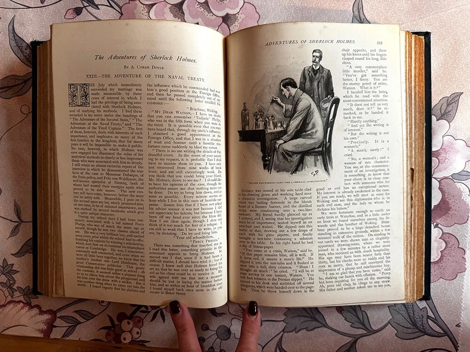 1st Print DEATH OF SHERLOCK HOLMES A Conan Doyle - The Strand Magazine - Vol VI - Image 4 of 4
