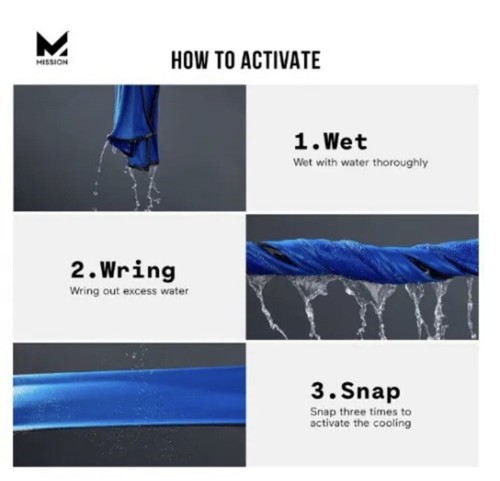 Mission HydroActive Cooling Towel 10 in. x 33 in. Cools Up To 2 hours - Picture 4 of 4
