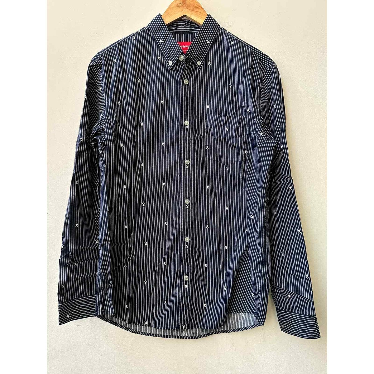 Supreme Playboy Button Up Oxford Medium Navy 2011 Ian Connor Box