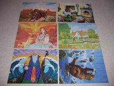1980 CELESTIAL SEASONINGS TEA ADVERTISING ART POSTCARD LOT