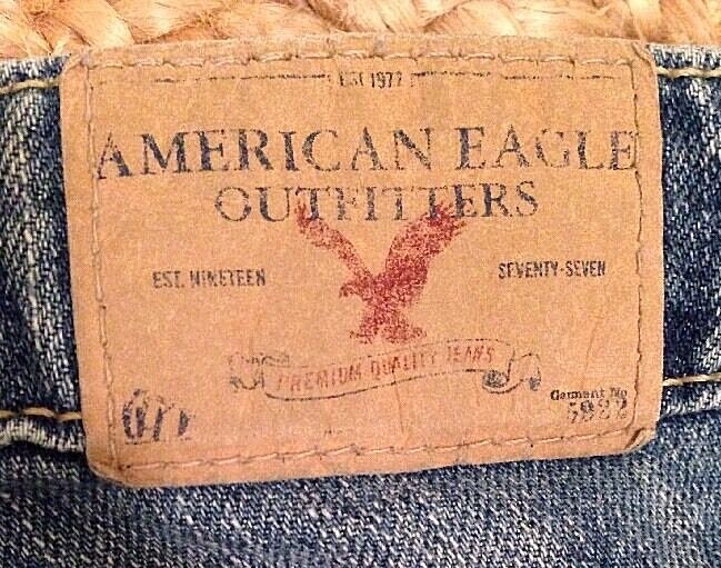 Eagleデニムsize2 AMERICAN EAGLE Jeans Womens Size 2 L Boy Fit Blue Denim