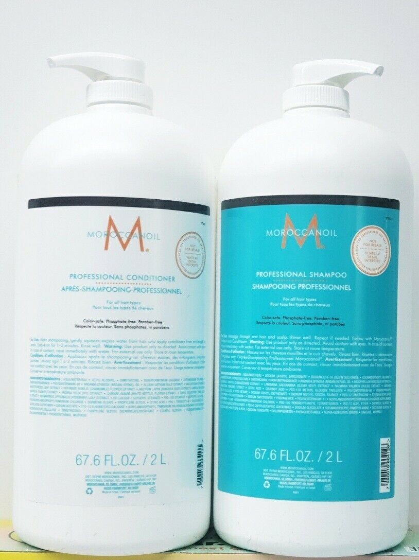 Moroccanoil Hydrating Shampoo & Conditioner 67.6 oz / 2 L Combo