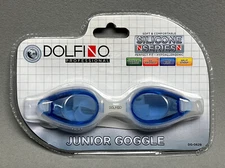 DOLFINO Professional SILICONE SERIES Junior Swim Googles TINTED UV Aqua DG-0629