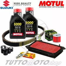 KIT TAGLIANDO SUZUKI SIXTEEN 125 2012 OLIO CINGHIA RULLI FILTRI CANDELA