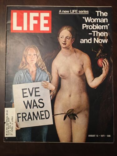 Life Magazine August 13th 1971 The Woman Problem Then & Now Eve Was Framed m1368 - Picture 1 of 2