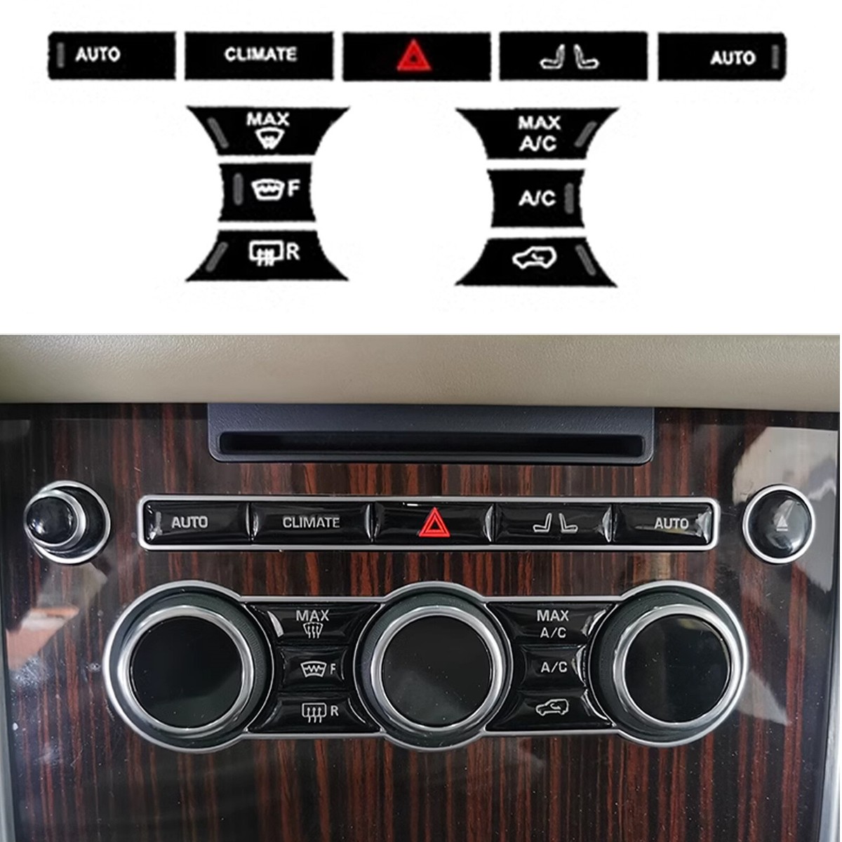 Pegatina Decorativa Para Botón De Aire Acondicionado En Range Rover Sport 2014-2017