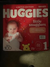 Huggies size 1 count 204, Winnie the Pooh detailing , brand new box never opened