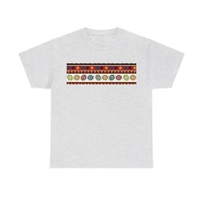 Unisex Heavy Cotton Tee, African Design T-shirt. Colorful, polo, summer wear