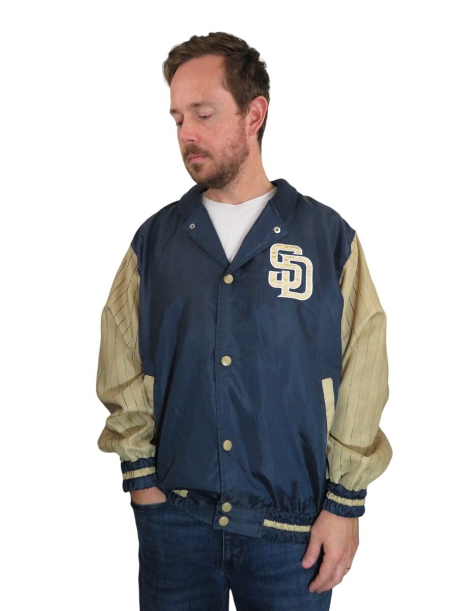 Vtg 90s Y2K San Diego Padres Authentic MLB Satin Jacket Mens Vtg 90s Y2K San Diego Padres Authentic MLB Satin Jacket Mens