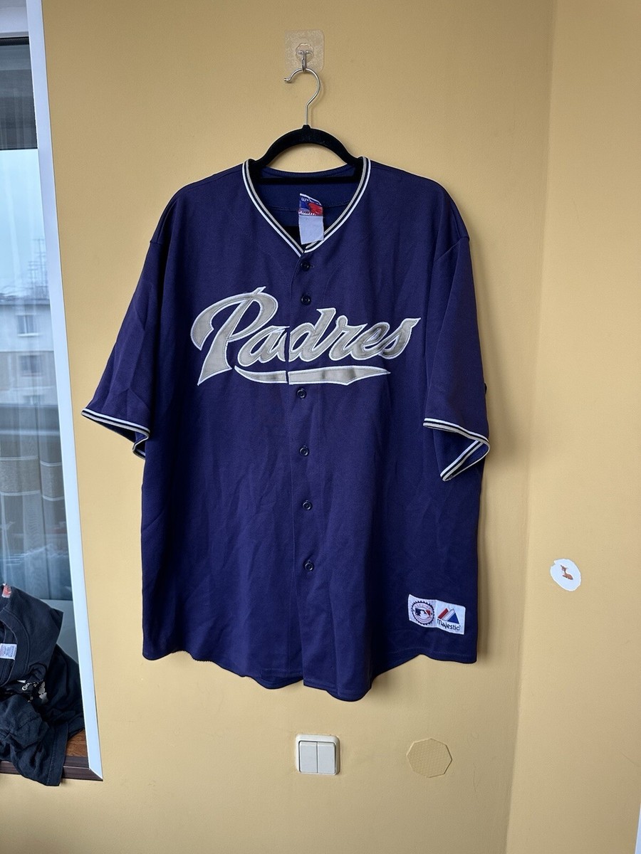 VTG Majestic San Diego Padres Jersey Men's XL Made in USA Navy