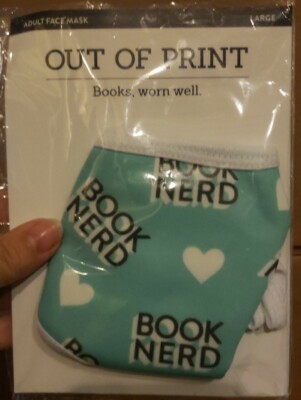 OUT OF PRINT Book Nerd Face Mask - Adjustable Adult