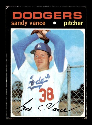1971 Topps Baseball #34 Sandy Vance VG/EX *d2