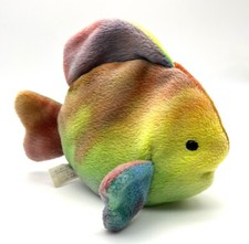 Ty Beanie Babies “Coral” the Tie Dye Rainbow Fish 1st Generation Tush Tag 1995