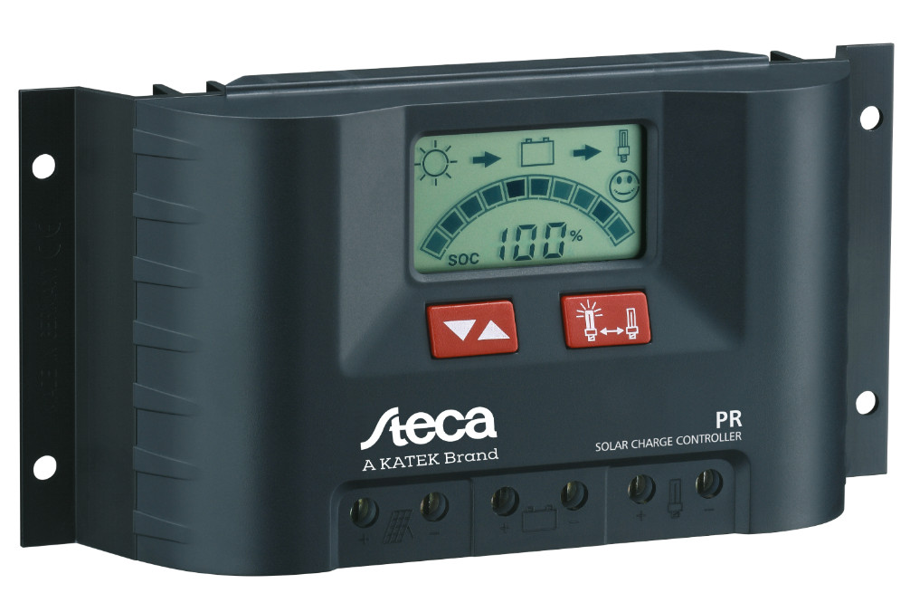 Steca PR1010 10A 12-24V: Regolatore di Carica Professionale per Camper e Baite