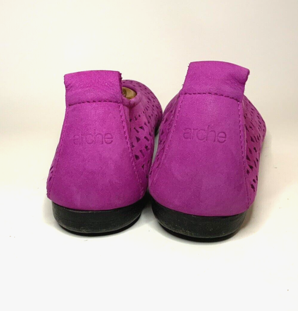 Arche Lilly pink perforated Ballet Flat Shoes Women size. 8.5 eBay