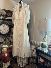 David's Bridal Strapless Ivory Bridal Gown Wedding Dress 14W NEW??? READ DESCRIP