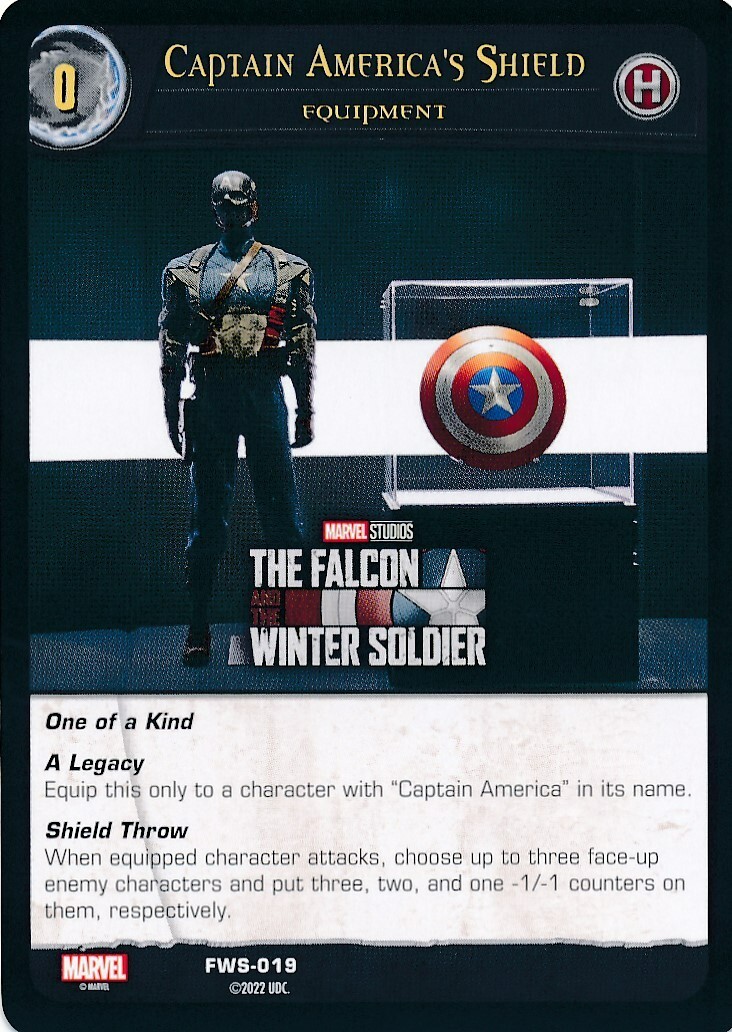 FWS-020 SUPER SOLDIER SERUM Upper Deck Marvel VS System FALCON