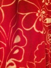 Rare! Vintage Plymouth Red w White Flowers Velour Front Zipper Long Robe Size S — photo 9