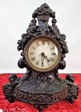 RELOJ. HIERRO FUNDIDO. ESFERA PINTADA. SIN MAQUINARIA EUROPA(?). SIGLO XX