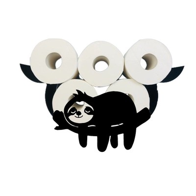 Decorative Toilet Paper Storage Rack Funny Sloth Shaped Holder Bathroom ...