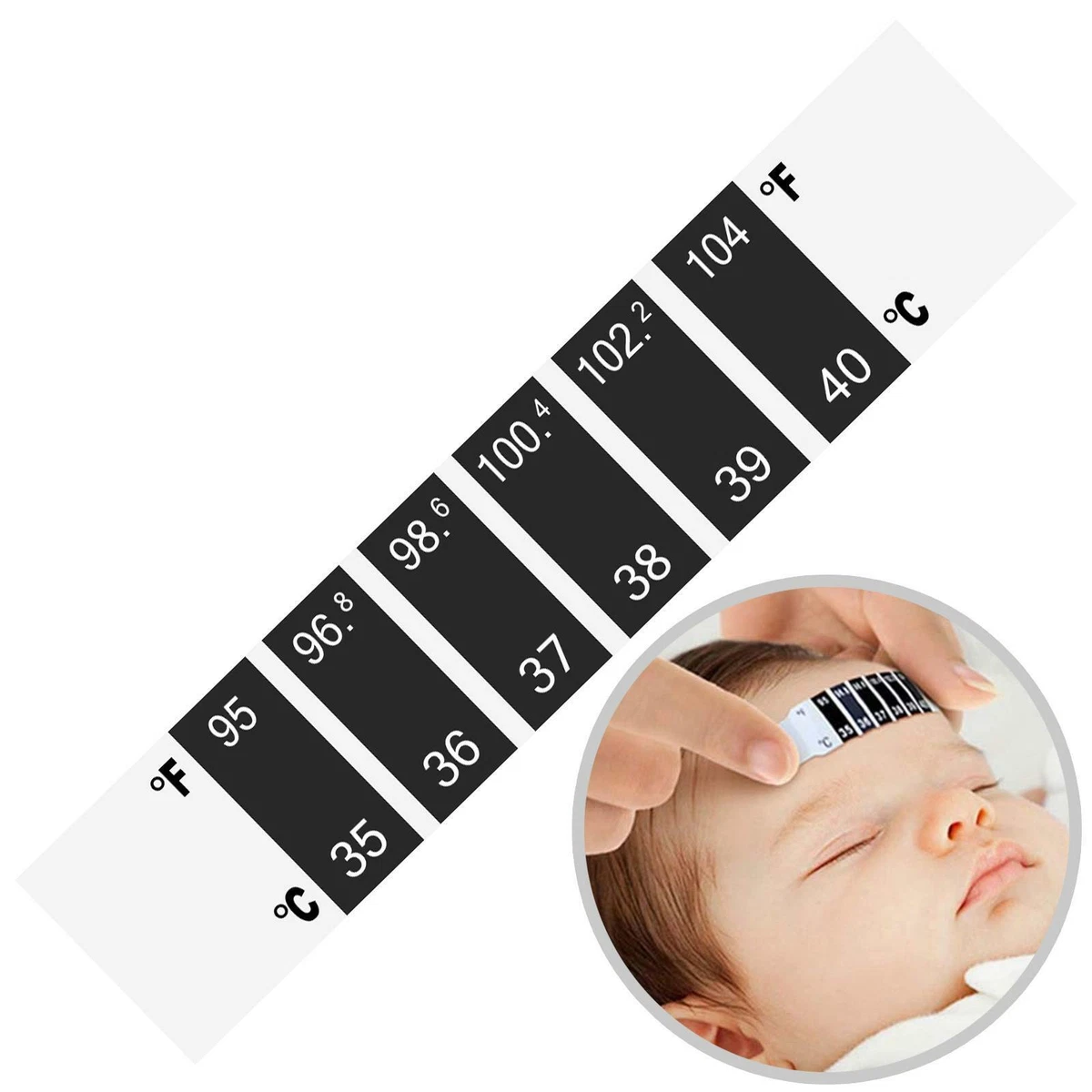 Forehead Thermometer Strip Fever Baby Child Adult Instant Temperature Check Test