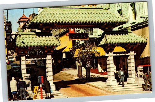 Chinatown CA-California, China Gate, Vintage Postcard