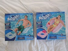  2 H2O-Go Floating Chair Pool Lounger With Cup Holder ,Adjustable Back Rest 32"