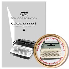 Smith Corona Coronet Electric Typewriter Owner's manual User Instruction Manual thumbnail