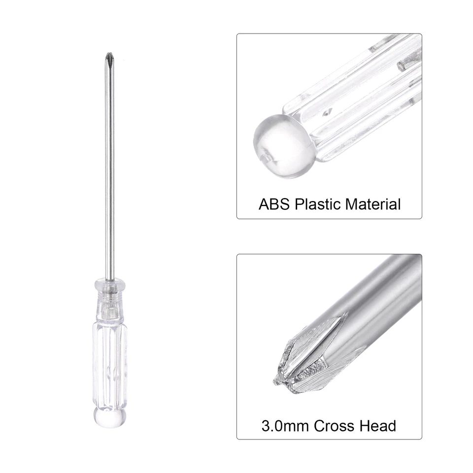 Mini destornillador Phillips de 3,0 mm, 115 mm de longitud para reparación de pequeños electrodomésticos, 5 piezas - Imagen 4 de 4