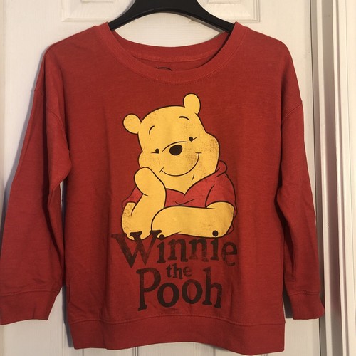 Disney Winnie The Pooh Lightweight Sweatshirt Womens Size M Cotton/Poly Blend