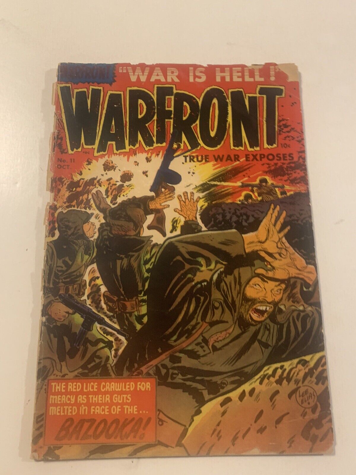 WARFRONT #11 Oct. ‘52 “War is HELL!” -Lee Elias Cover Art!